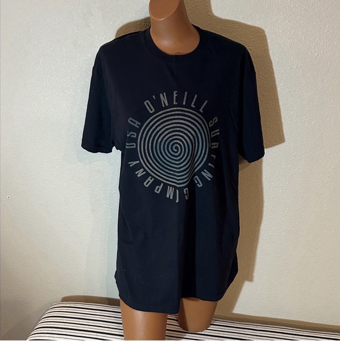 O'Neill Premium Tee Men's Black Graphic Logo Crew Neck Short Sleeve T-Shirt L gallery