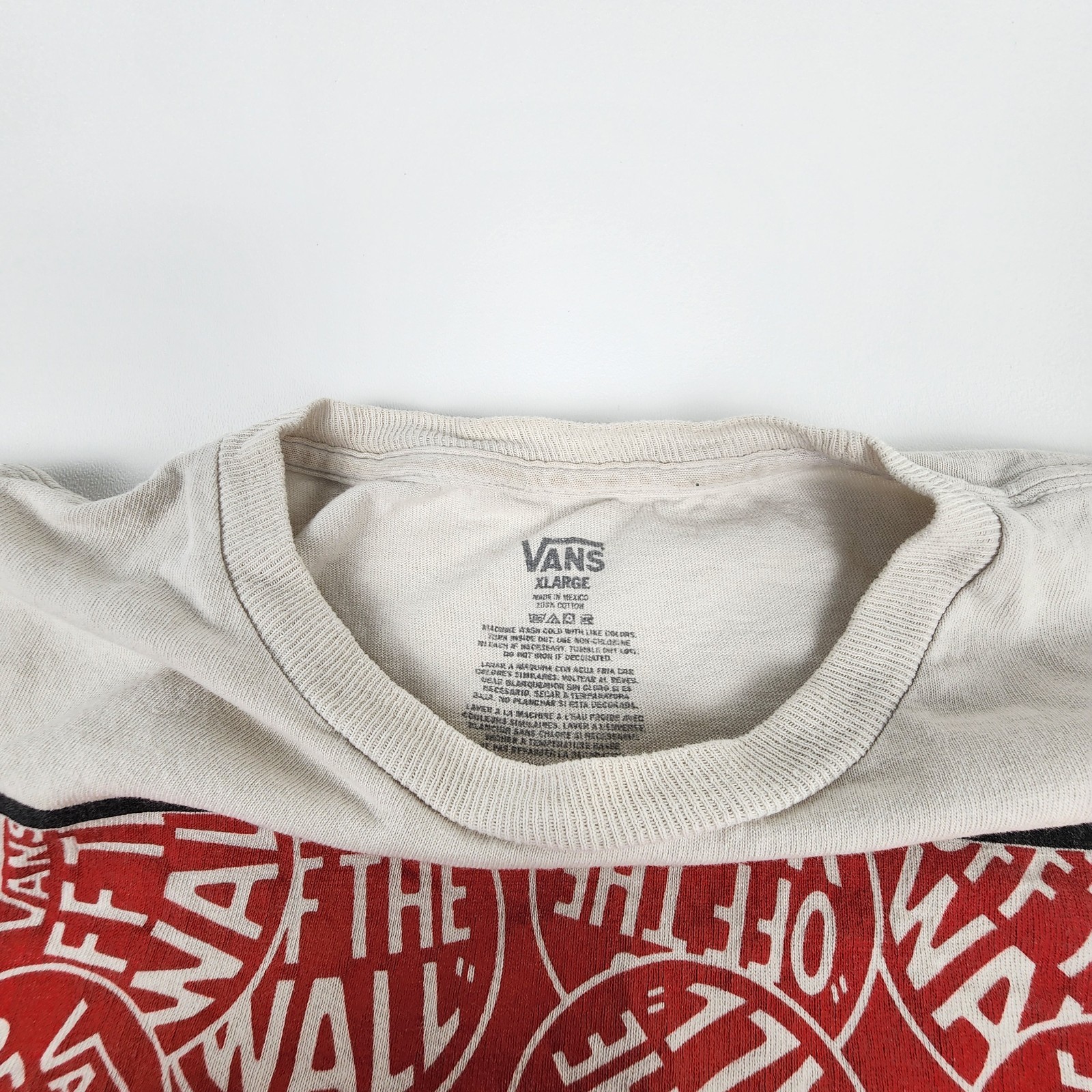 Vans Off The Wall Since 1966 Logo Graphic T Shirt White Large Skate gallery