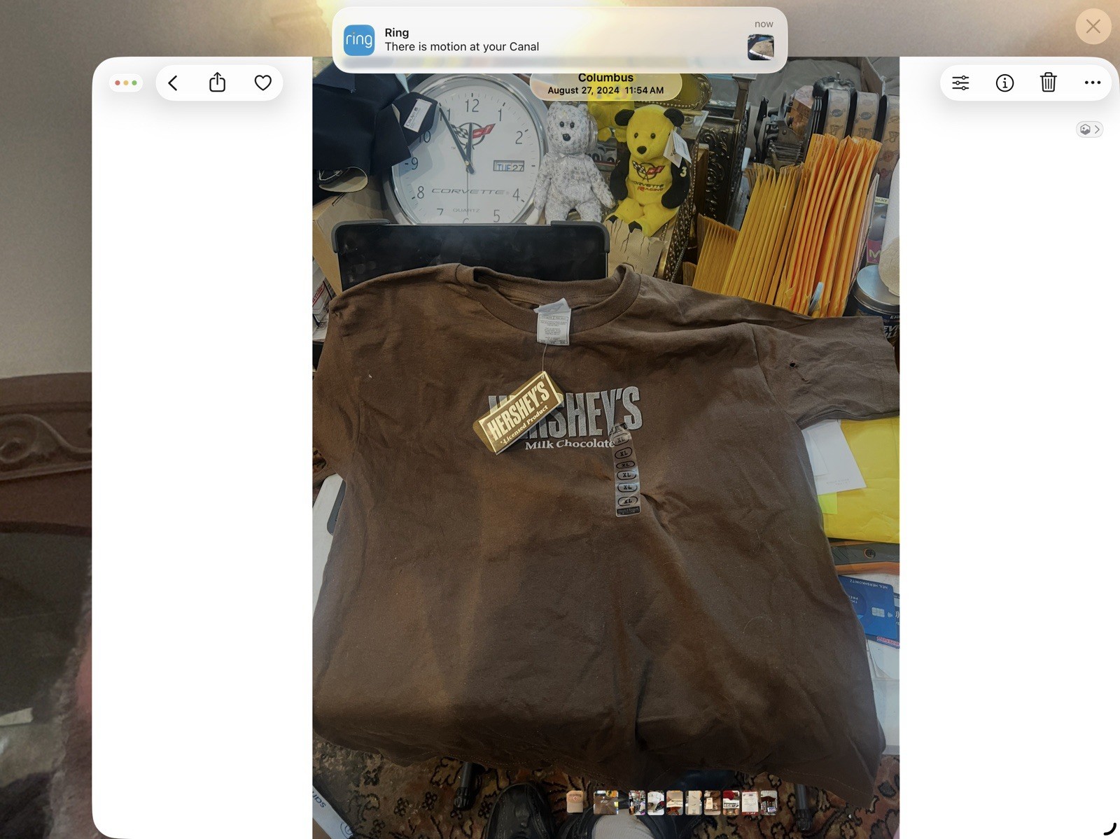 HERSHEY’S MILK CHOCOLATE T-SHIRT BROWN ADULT SIZE XL ( READ ) gallery