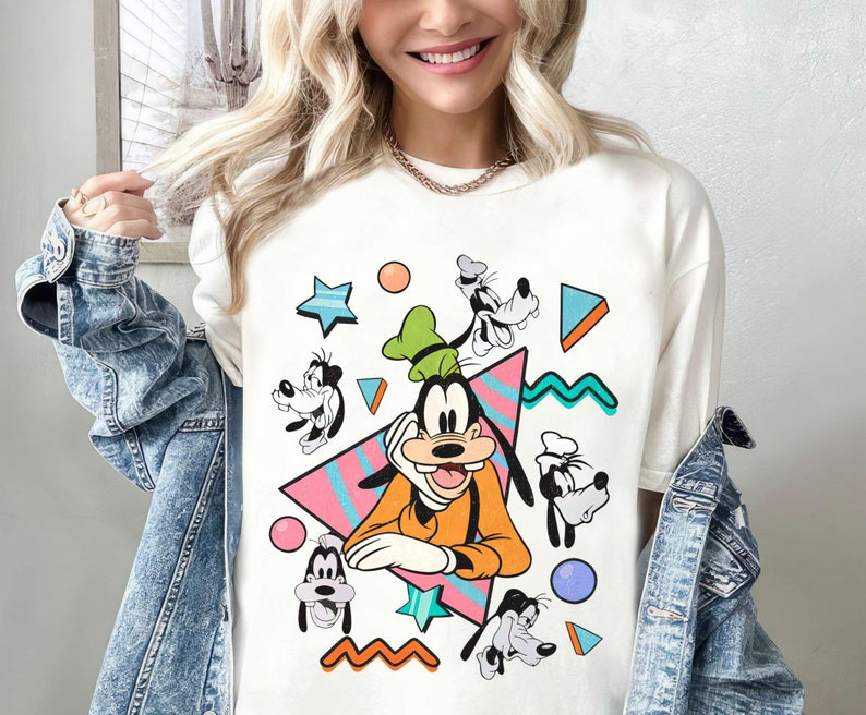Retro 90s Goofy Portrait Shirt Comfort Colors Disney Family Vacation Trip 2026 gallery