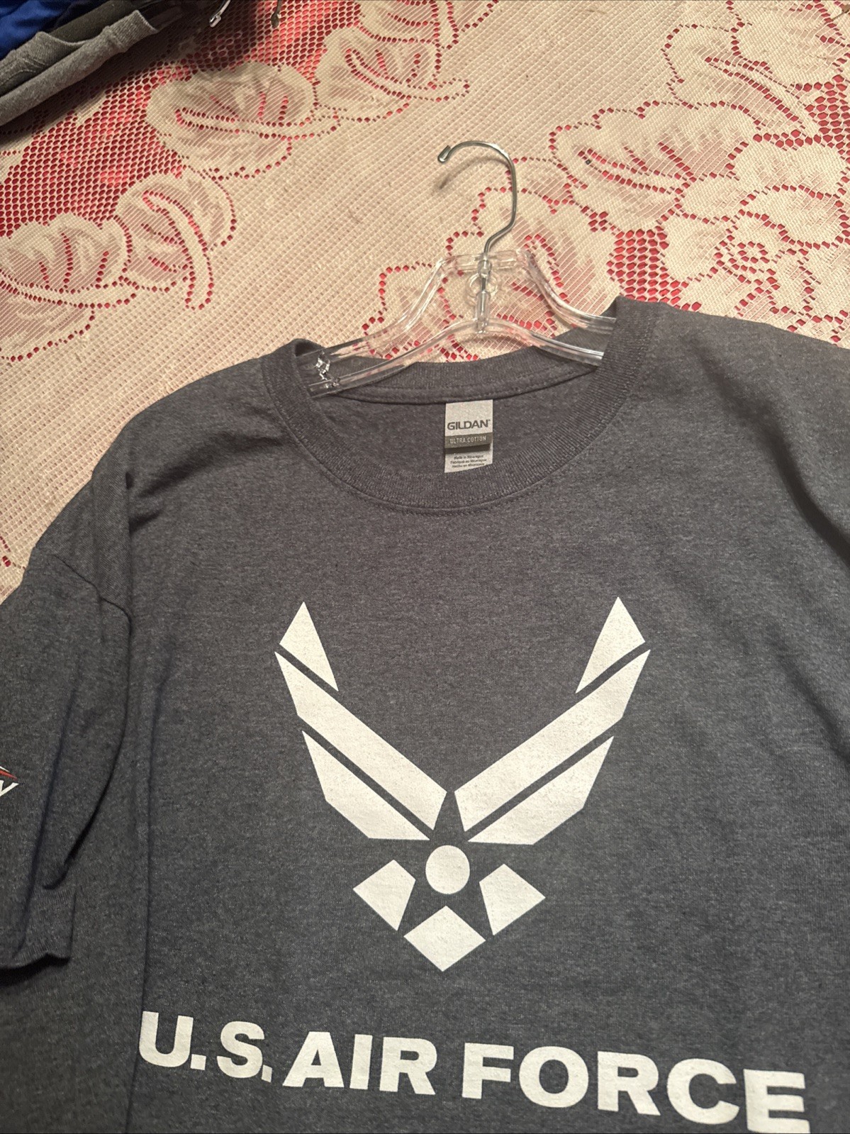 Air Force Shirt Mens Large Blue White US Military Logo Basic Graphic Tee gallery