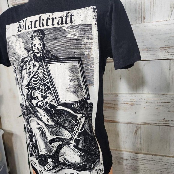 Black Craft Cult Eternal skeleton tee #goth #mallgoth size small Chest 18 gallery