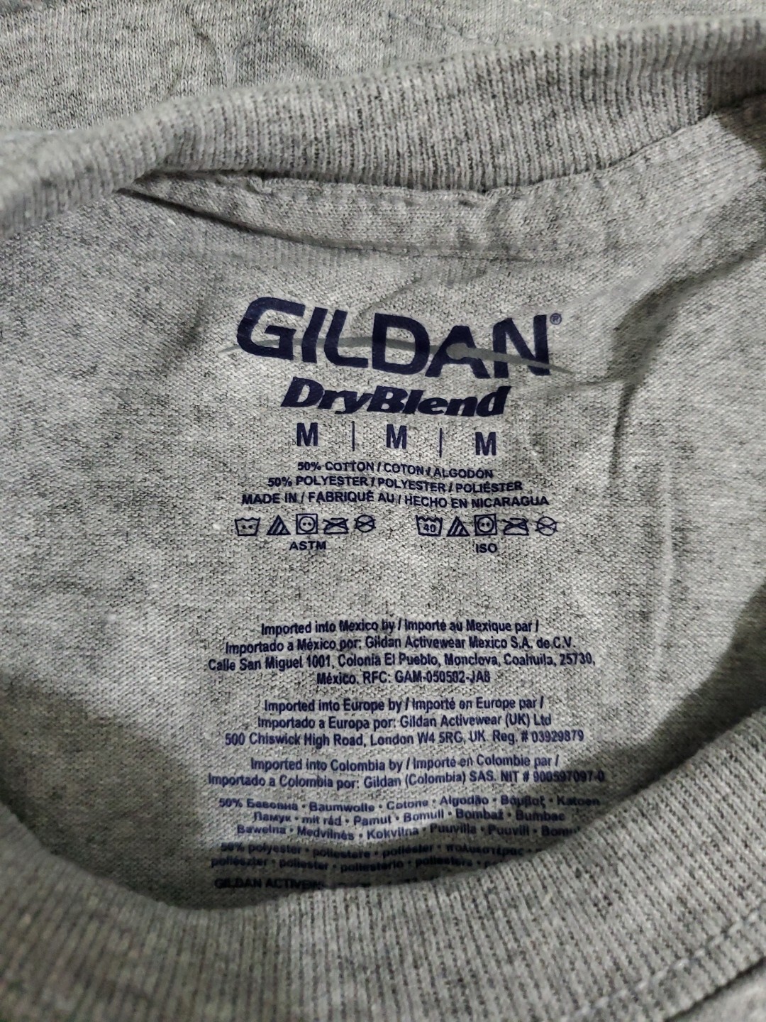 3 Qty Gildan Adult DryBlend 50/50 Heather Grey Sport T-Shirt G800 Medium New gallery