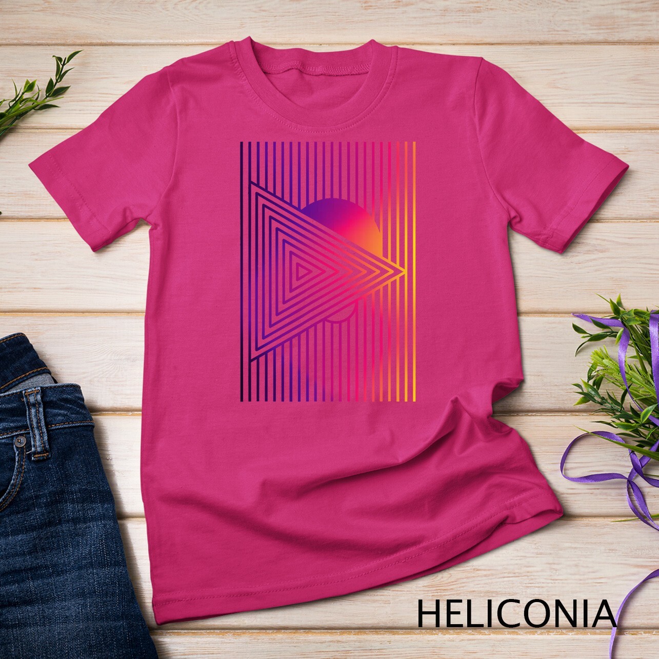 Colorful Aesthetic Summer Fashion Minimalist Abstract Art Unisex T-shirt gallery