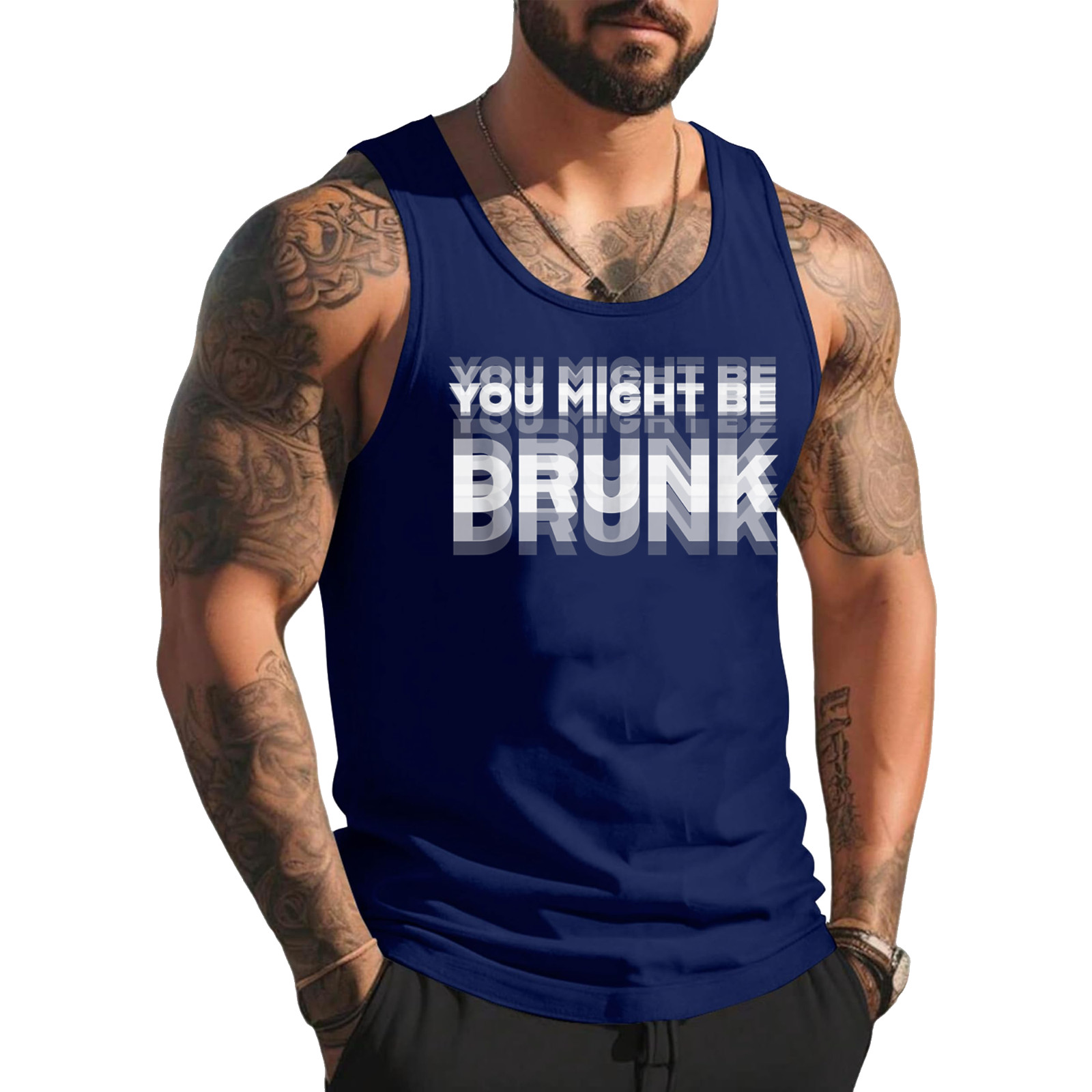 Funny Drinking Humor You Might Be Drunk Tank Top