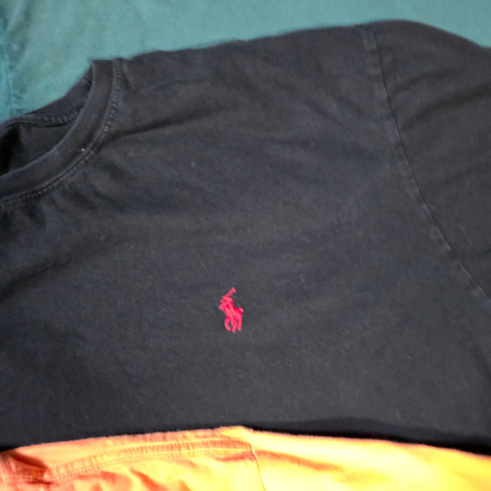 Ralph Lauren Mens XL x1 XXL T-Shirt Bundle Black Grey Green Orange Graphic Pony gallery