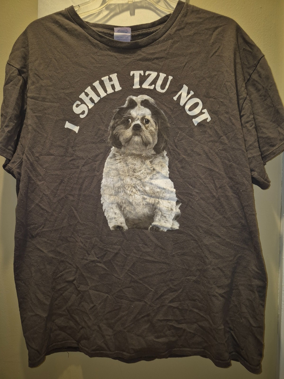 Delta Pro Weights I Shih Tzu Not Dog Tee Shirt Size Large gallery