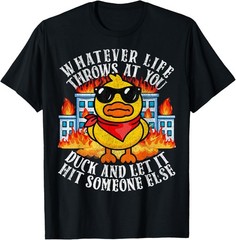 Sarcastic Funny Duck Shirt Funny Joke Quote Humor Duck Meme T-Shirt