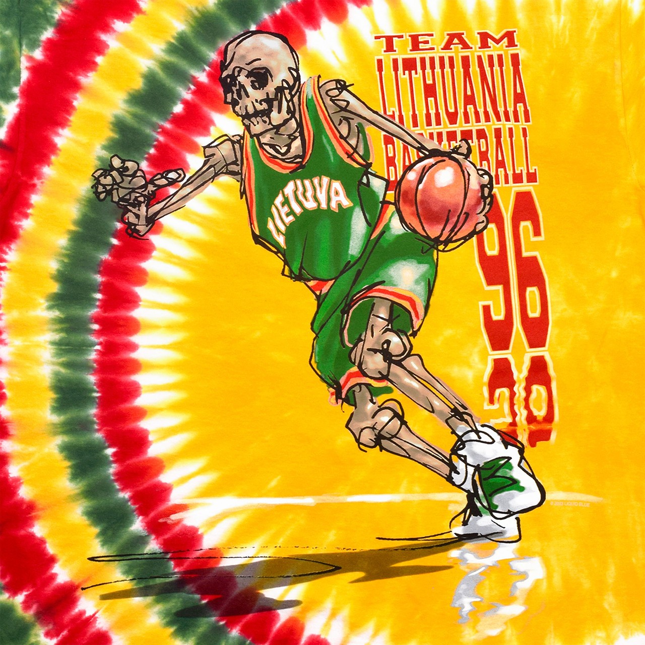 Lithuania Drivin' Tie-Dye T-Shirt Liquid Blue gallery