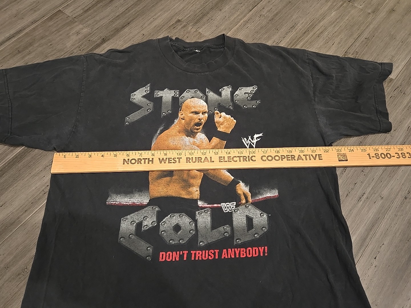 Vintage WWF Stone Cold Steve Austin Shirt WWE Don’t Trust Anybody Attitude Large gallery