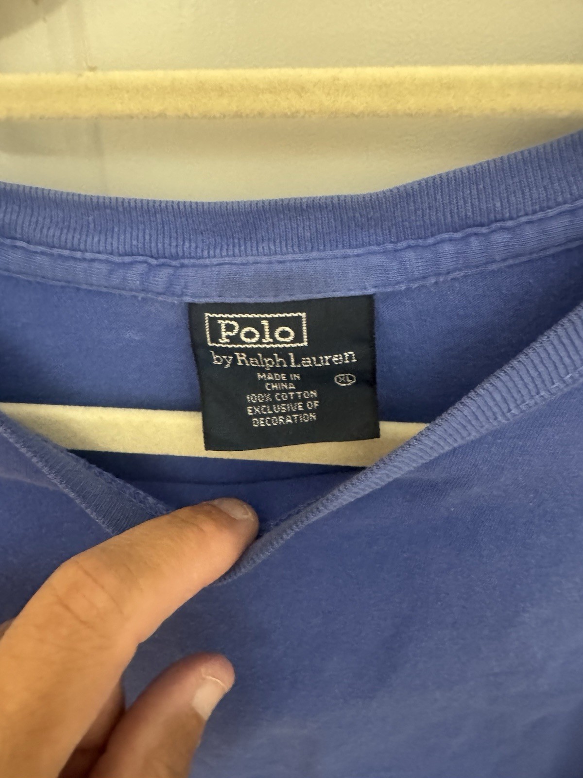 Polo Ralph Lauren Men’s Cotton Crewneck T-Shirt Royal Blue Yellow Pony Logo XL gallery