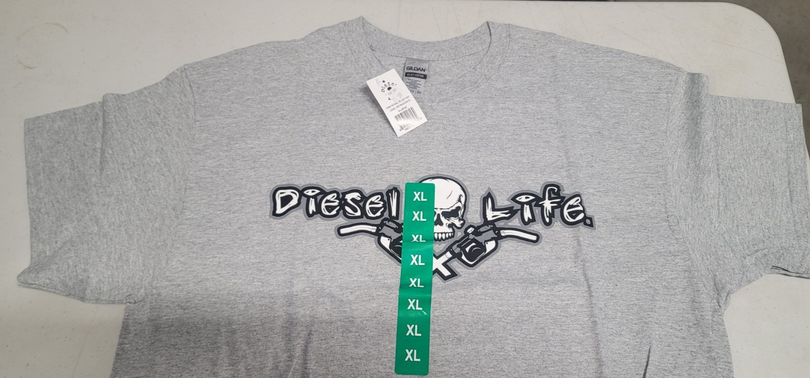 DIESEL LIFE T SHIRT – GRAY – SIZE XL