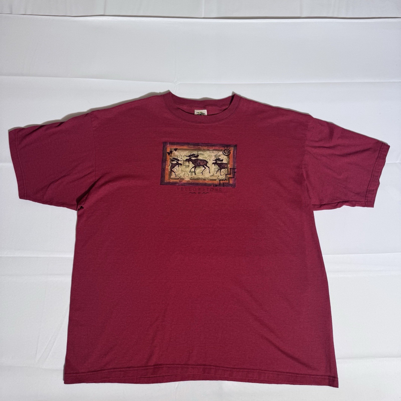 YELLOWSTONE National Park T Shirt, VTG, USA, Graphic, Red, Male, XXL gallery