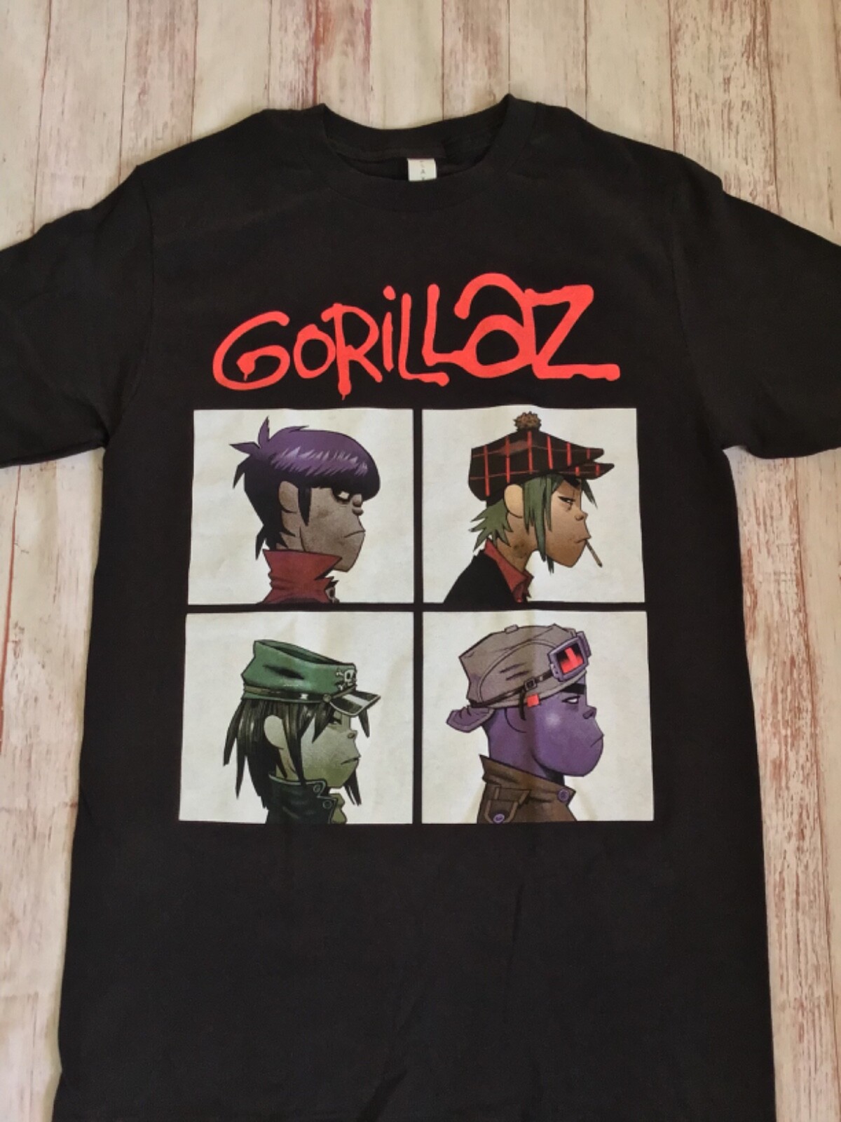 NEW- GORILLAZ - COLLAGE LOGO -T-SHIRT gallery