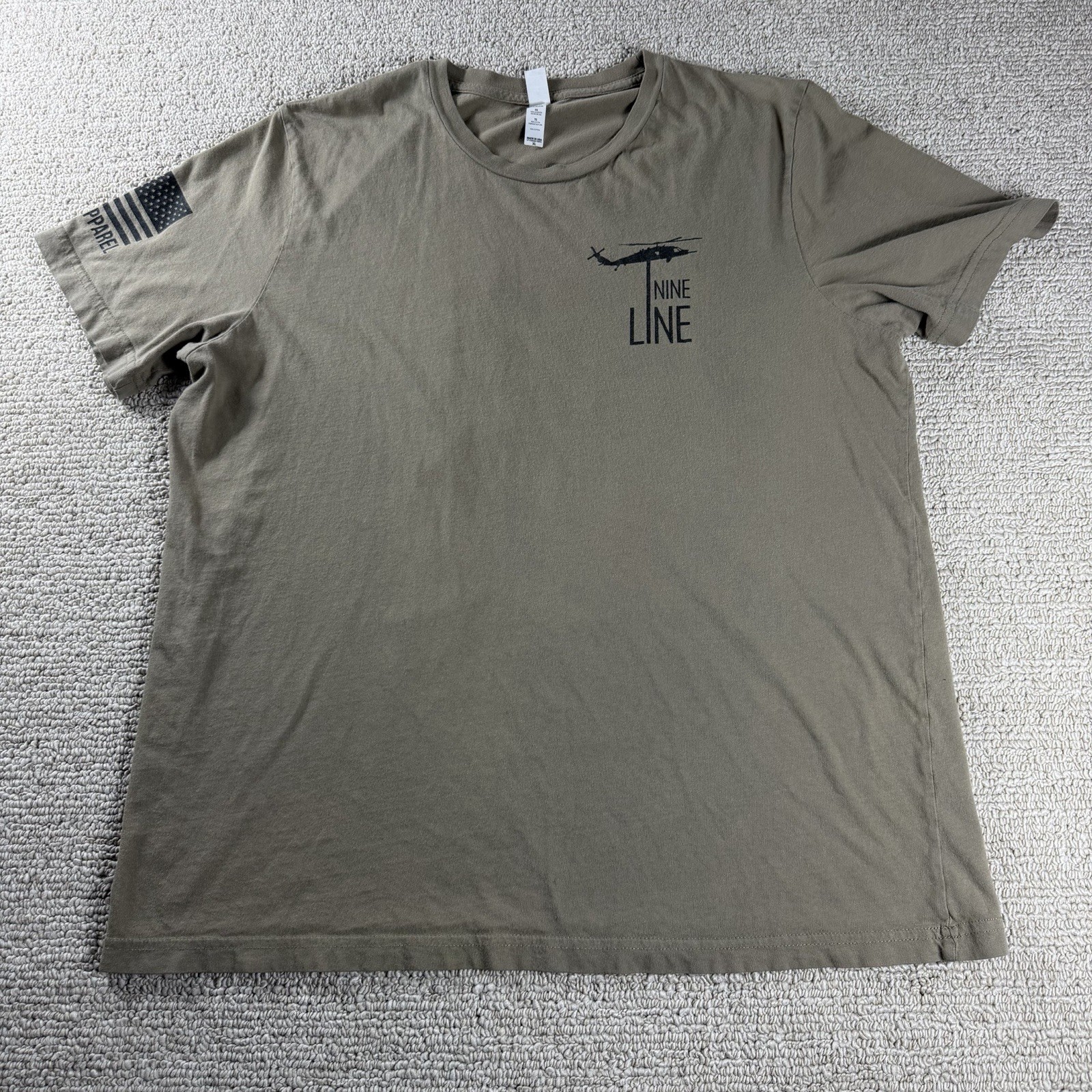 Nine Line Land of the Free T-shirt Patriotic Graphic Beige USA Men’s Size XL gallery