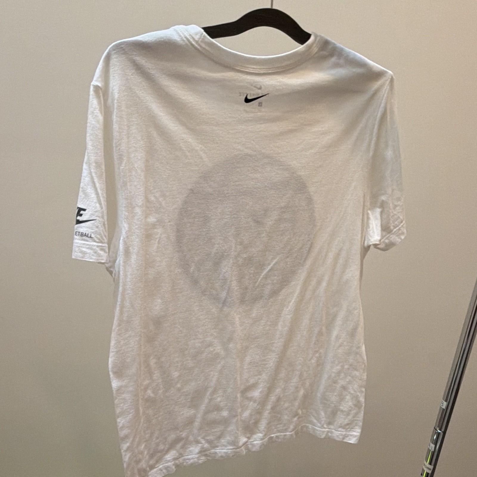 Nike EYBL Basketball Dri Fit T Shirt White Graphic Tee Men’s Size L Rare gallery