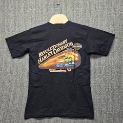 Harley Davidson Shirt Medium Williamsburg VA Pirate Skull Swords 2008 Biker Tee