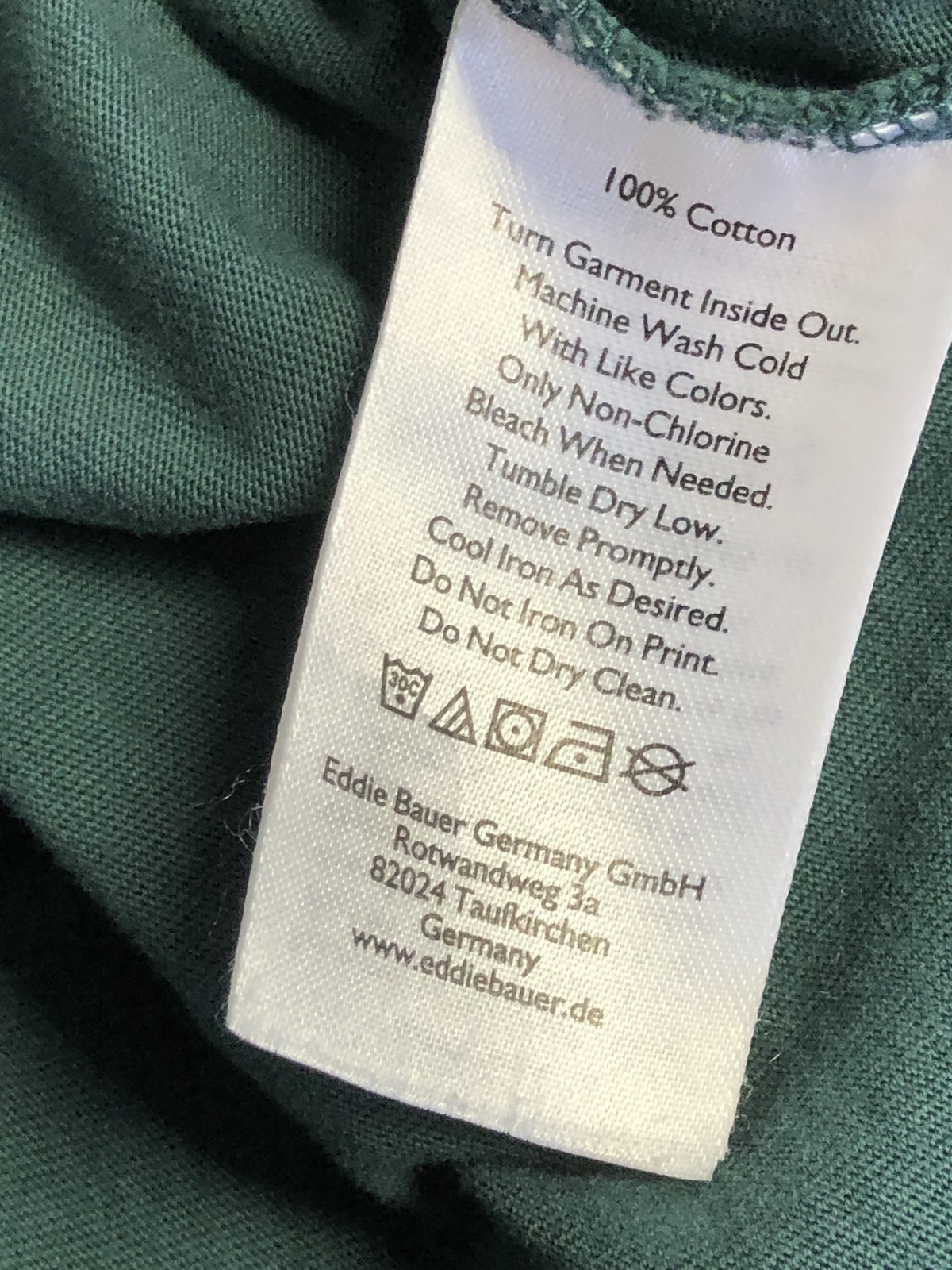 Eddie Bauer Shirt Mens Medium Green Legendwash Long Sleeve Tagless Tee Casual gallery