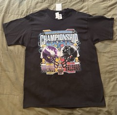 NWT Pro Player Vintage 1998 NFC Championship Game Vikings Vs. Falcons Men’s L
