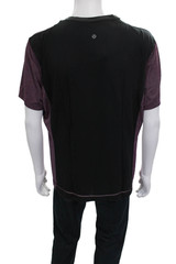 Lululemon Mens Basic Colorblock Multicolor Nylon Blend T-Shirt Pullover Size XL