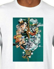 JoJo’s Bizarre Adventure T-Shirt Anime Manga Graphic Tee Retro Unisex apparel