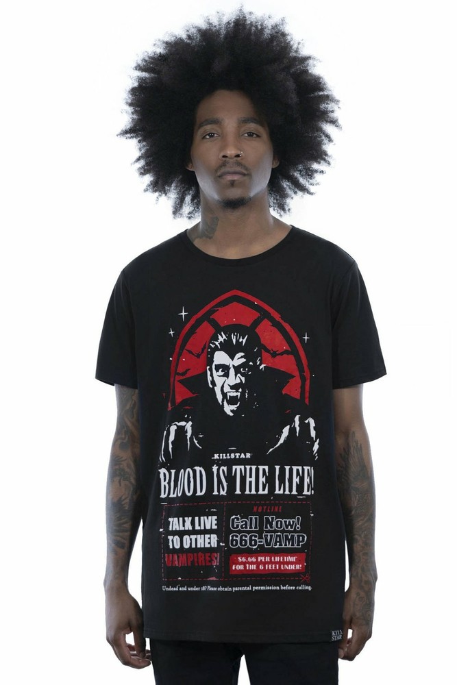 Killstar Dial Vamp Vampire Blood Gothic Monsters Punk Horror T Shirt KSRA002314