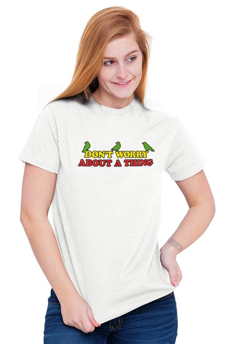 Dont Worry About A Thing Three Little Birds Womens or Mens Crewneck T Shirt Tee gallery