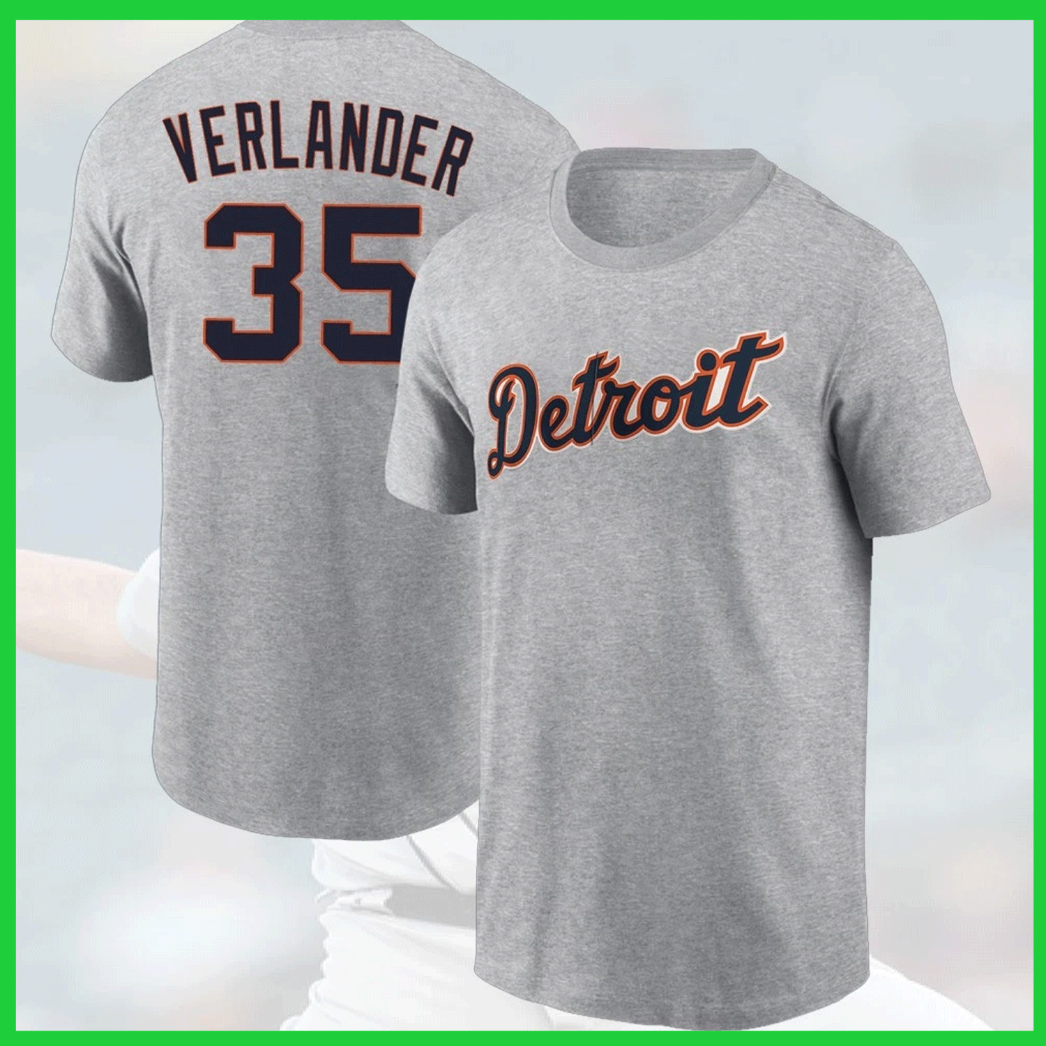 SALE Justin #35 Verlander Detr0it Team 2026 Name & Number Player Unisex T Shirt gallery