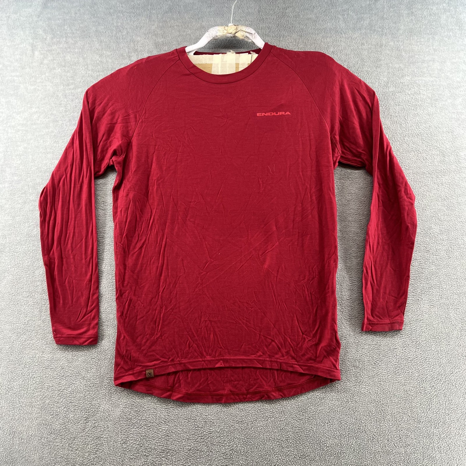 Endura Baabaa Merino Wool Blend Shirt Large Red Pullover Base Layer Cycling NWT gallery
