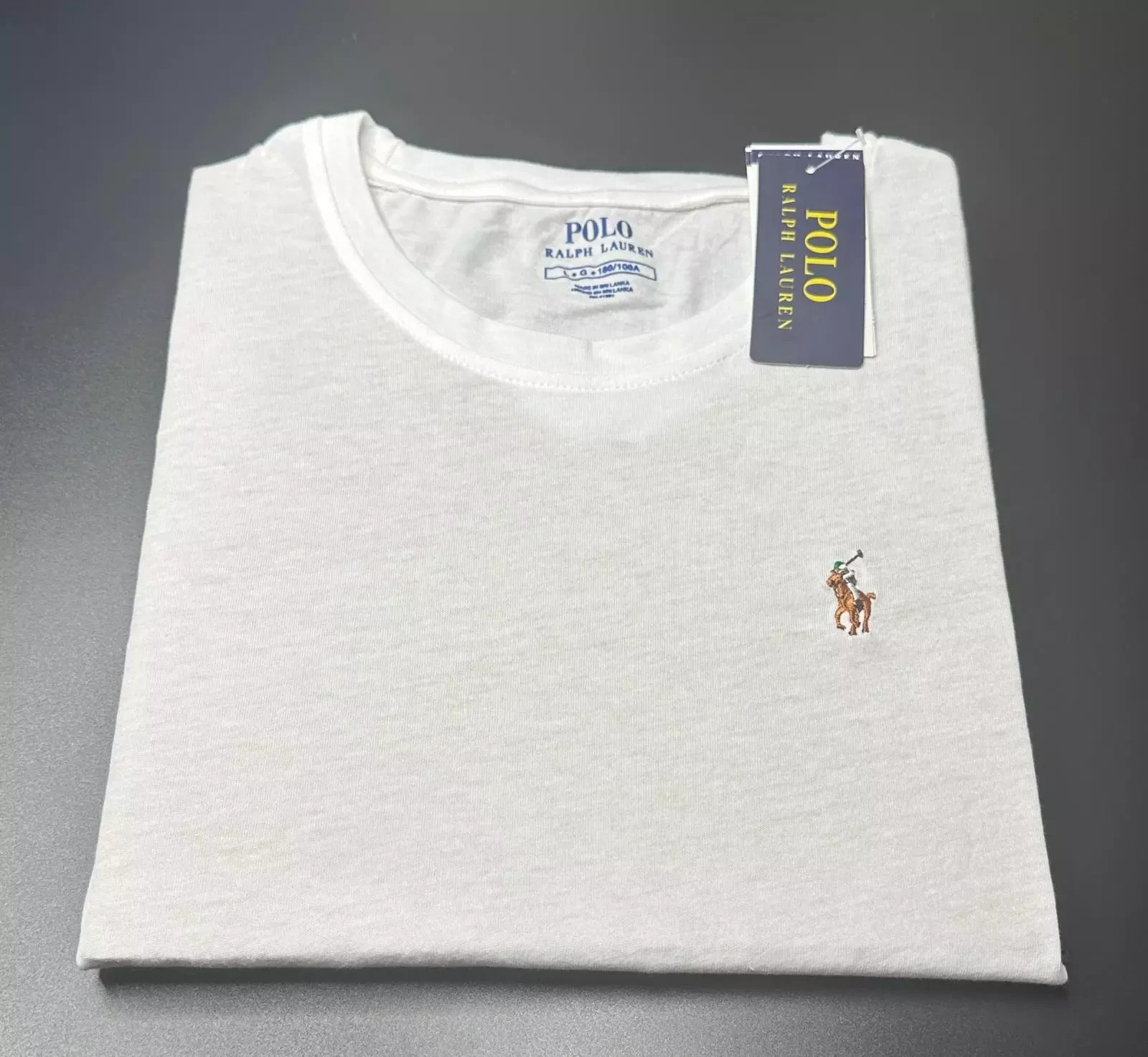 NWT Polo Ralph Lauren Men Short Sleeve Crew Neck White Free Shipping gallery