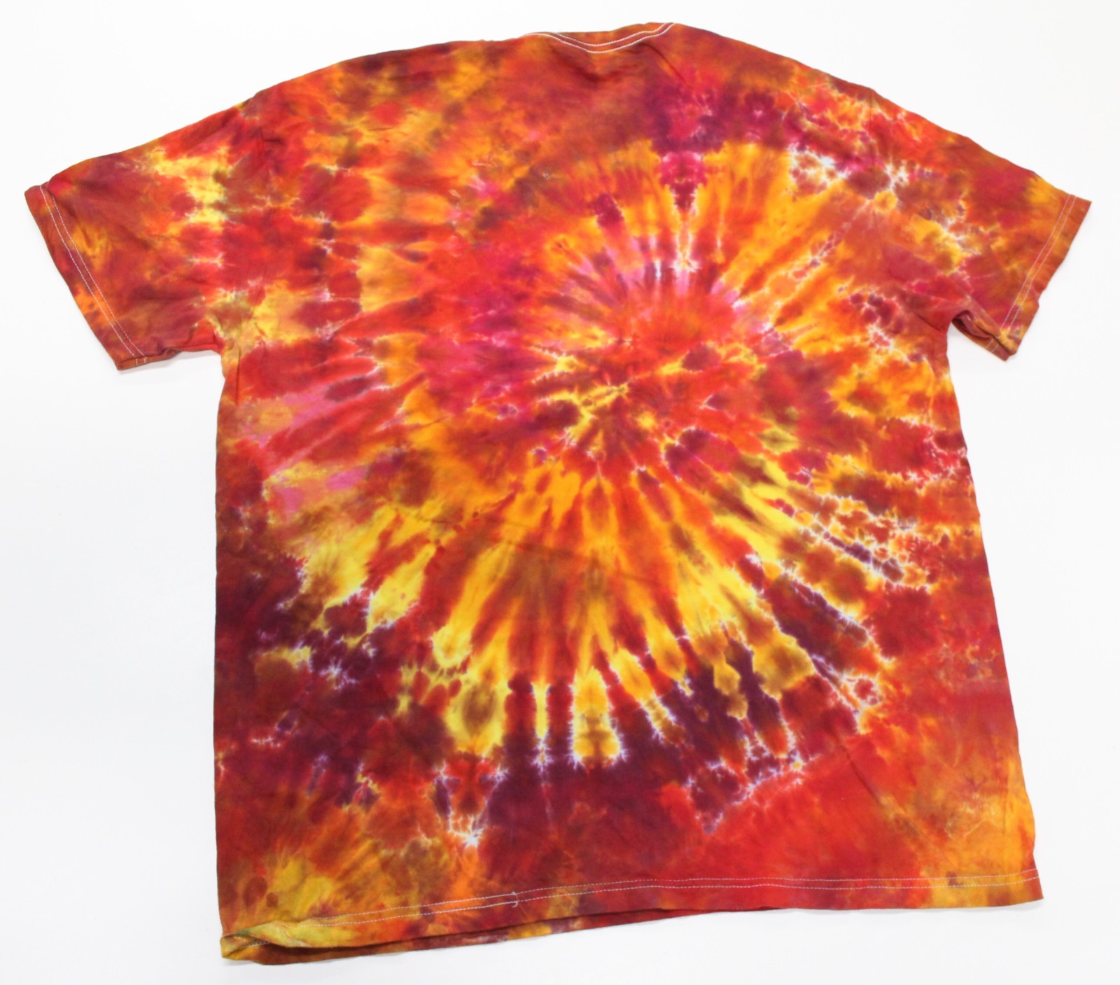 Tie Dye T-Shirt Adult XL Red Pyroclastic Lava Gildan Softstyle Short Sleeve gallery
