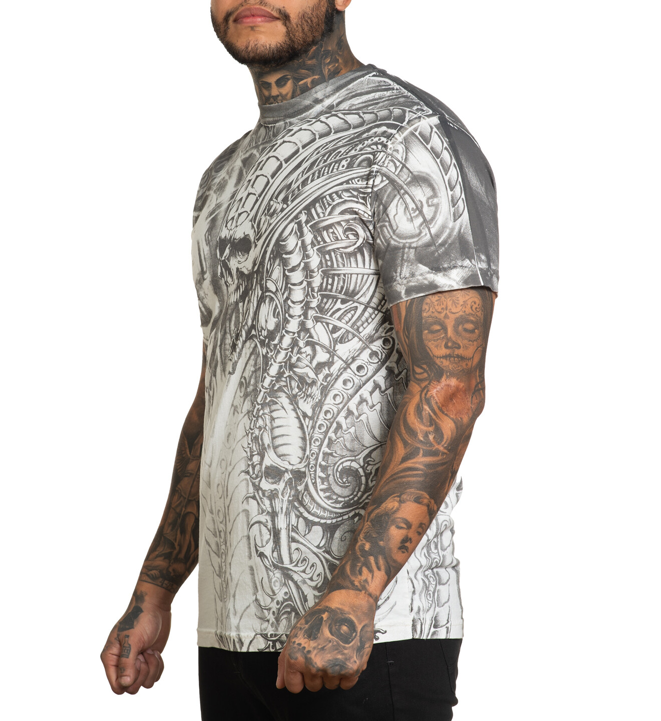 Xtreme Couture By Affliction Men's T-Shirt Proto Metal White S-6XL gallery