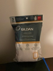 BRAND NEW MEN’S SIZE SMALL GILDAN 3 PACK WHITE A -SHIRTS