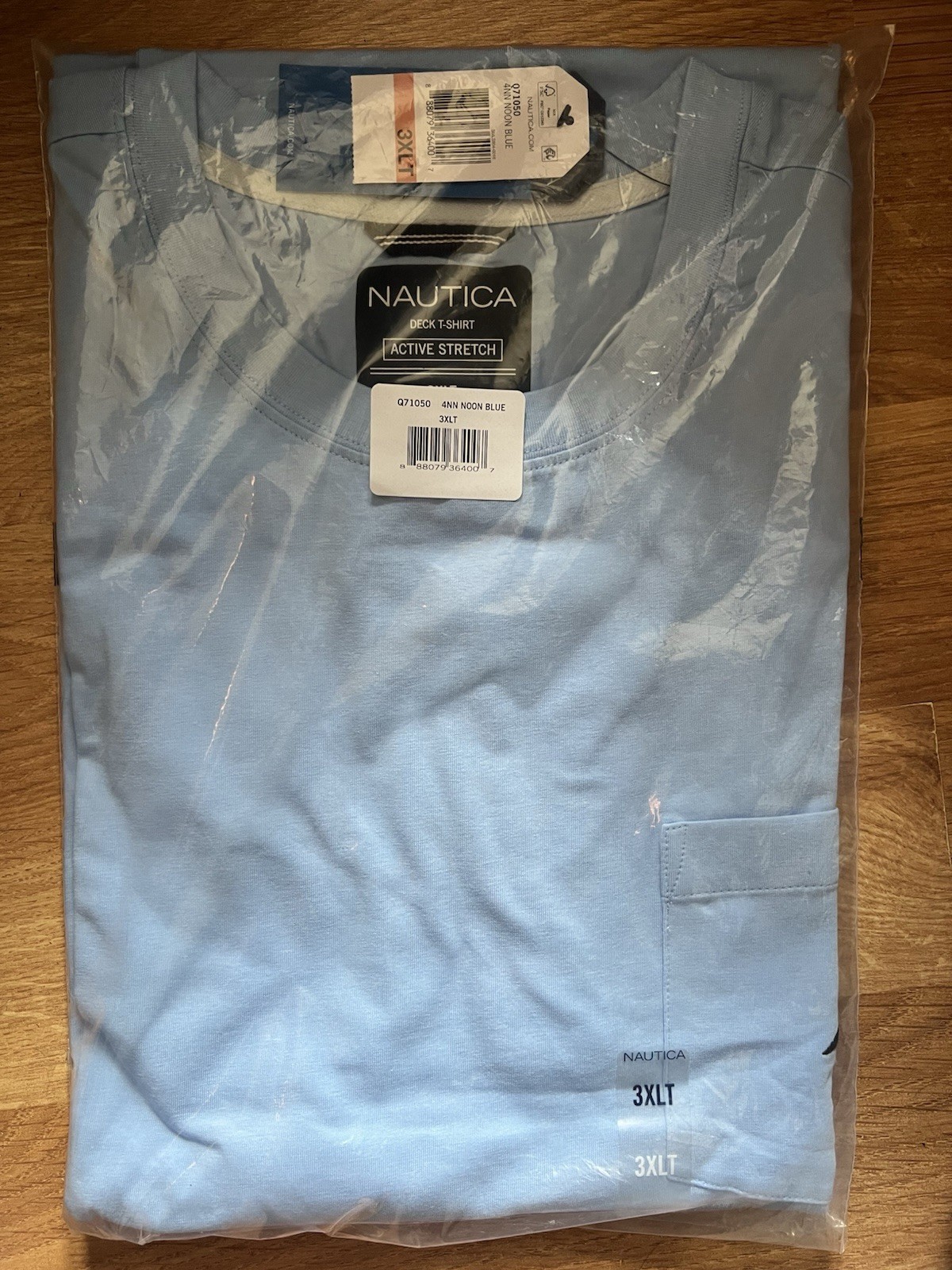 Nautica Men’s 3xl Pocket T Shirt..Sky Blue gallery