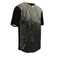 BlackCargo Mens Recycled Baseball Jersey Eco Friendly Streetwear Grey S M L XL