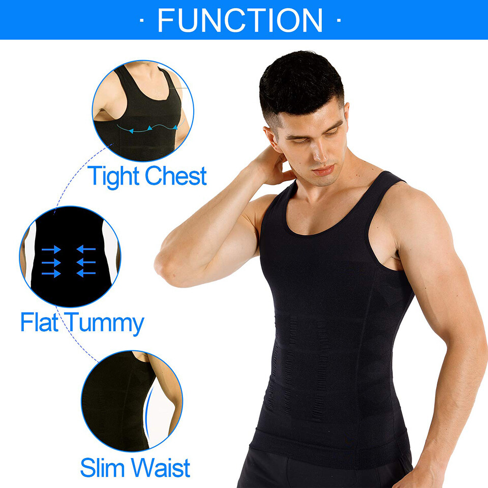 Sculptcore Men's Body Shaper Compression Ionic Shaping Shirt Slimming Tank Top gallery