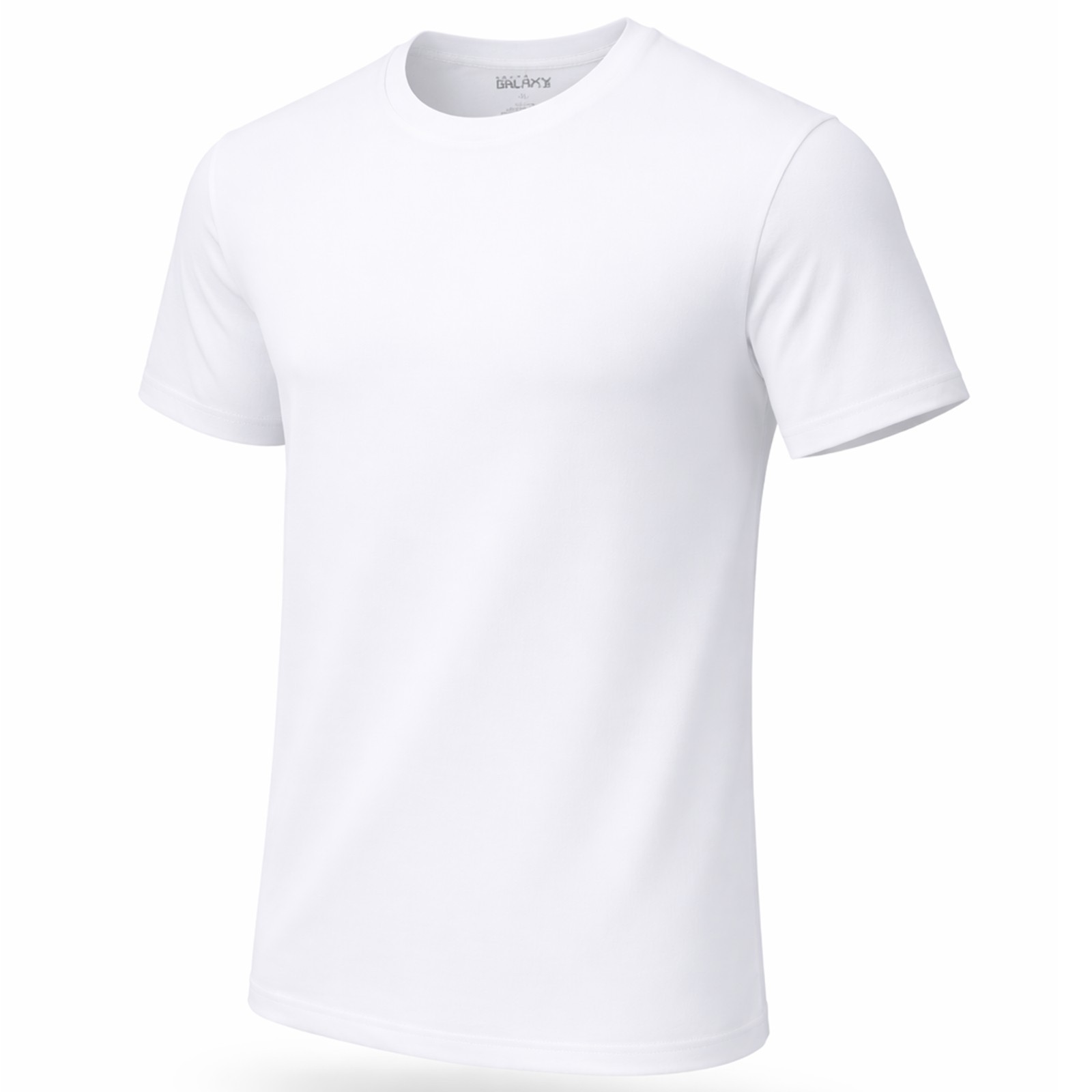 3-6 Pack Mens 100% Cotton Tagless Crew-Neck T-Shirt Undershirt Tee White S-2XL gallery