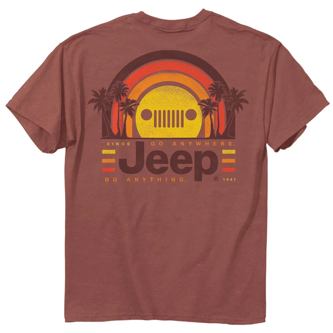Jeep Sunset Palms T-Shirt Size 2XL Comfort Colors Jedco Licensed gallery