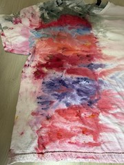 Men’s Custom Gravity Ice Dye Gildan Hammer 2XL Tie Dye Subtle Red White & Blue