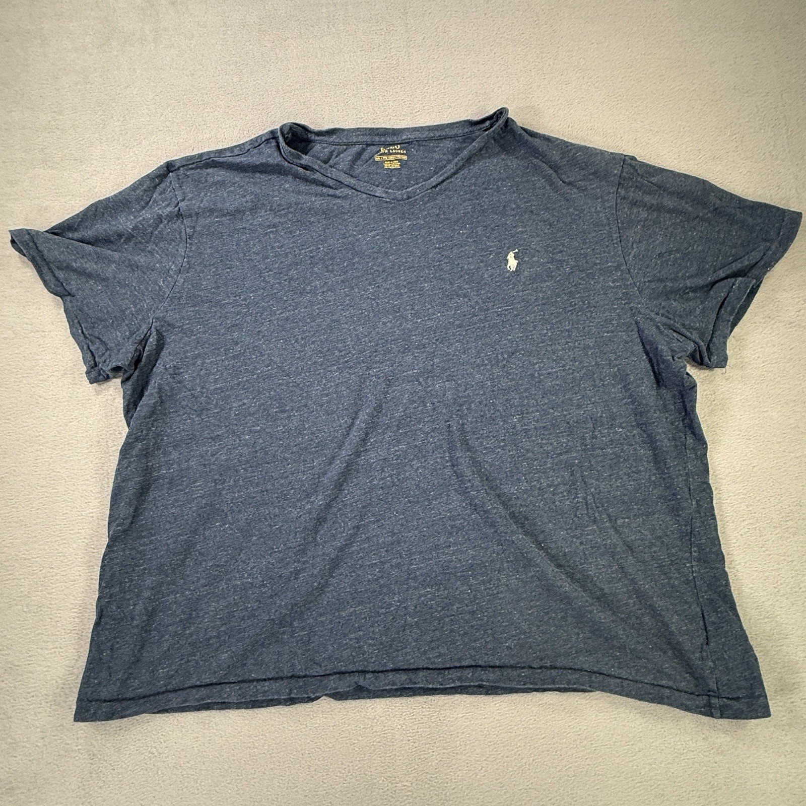 Polo Ralph Lauren Men’s 2XL Blue Heather Classic Fit T-Shirt Pony Logo Modern