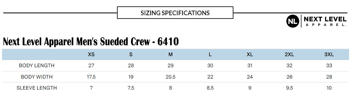 Next Level Unisex Sueded Crew Neck Premium Fit T-Shirt Short Sleeve T-Shirt 6410 gallery