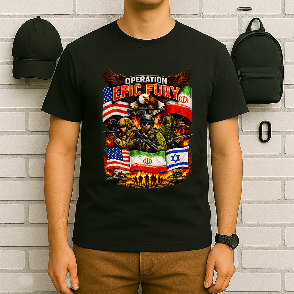 Operation Epic Fury America Iran And Israel T-Shirt Unisex gallery