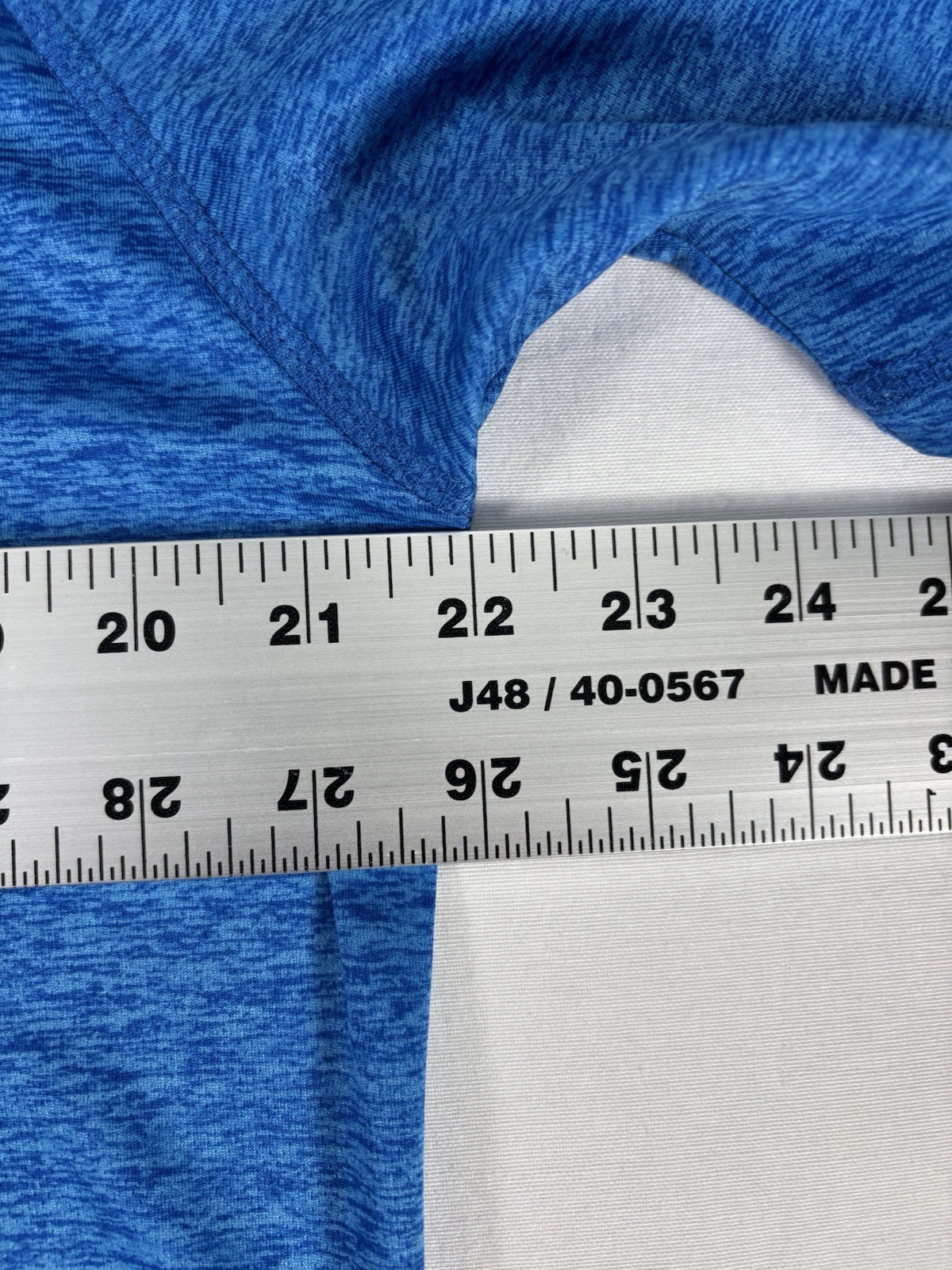 Zeroxposur Men Large Blue Heather Sun Protection UPF 50+ Performance T-Shirt gallery