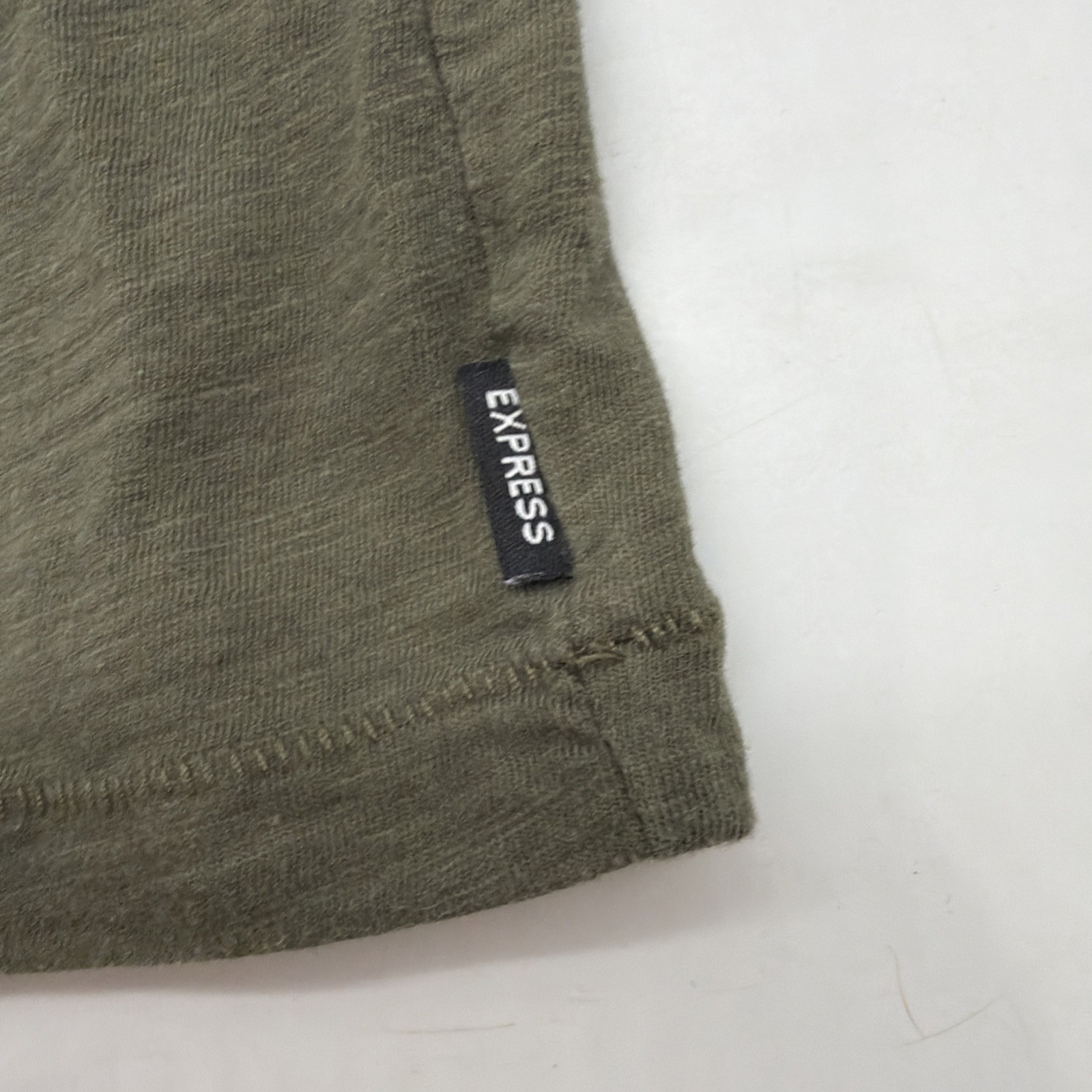 Express Quality + Fit Long Sleeve T-shirt L Green 100% Cotton.#47265 gallery