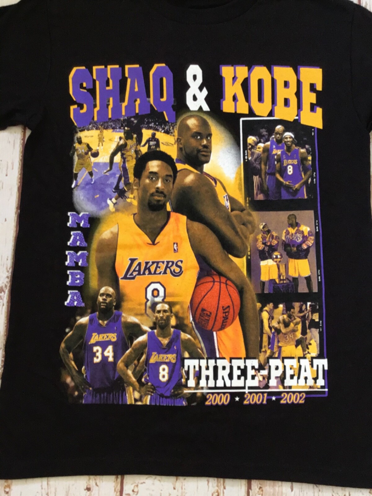 NEW - SHAQ & KOBE - THREE PEAT CHAMPIONSHIP - TSHIRT gallery