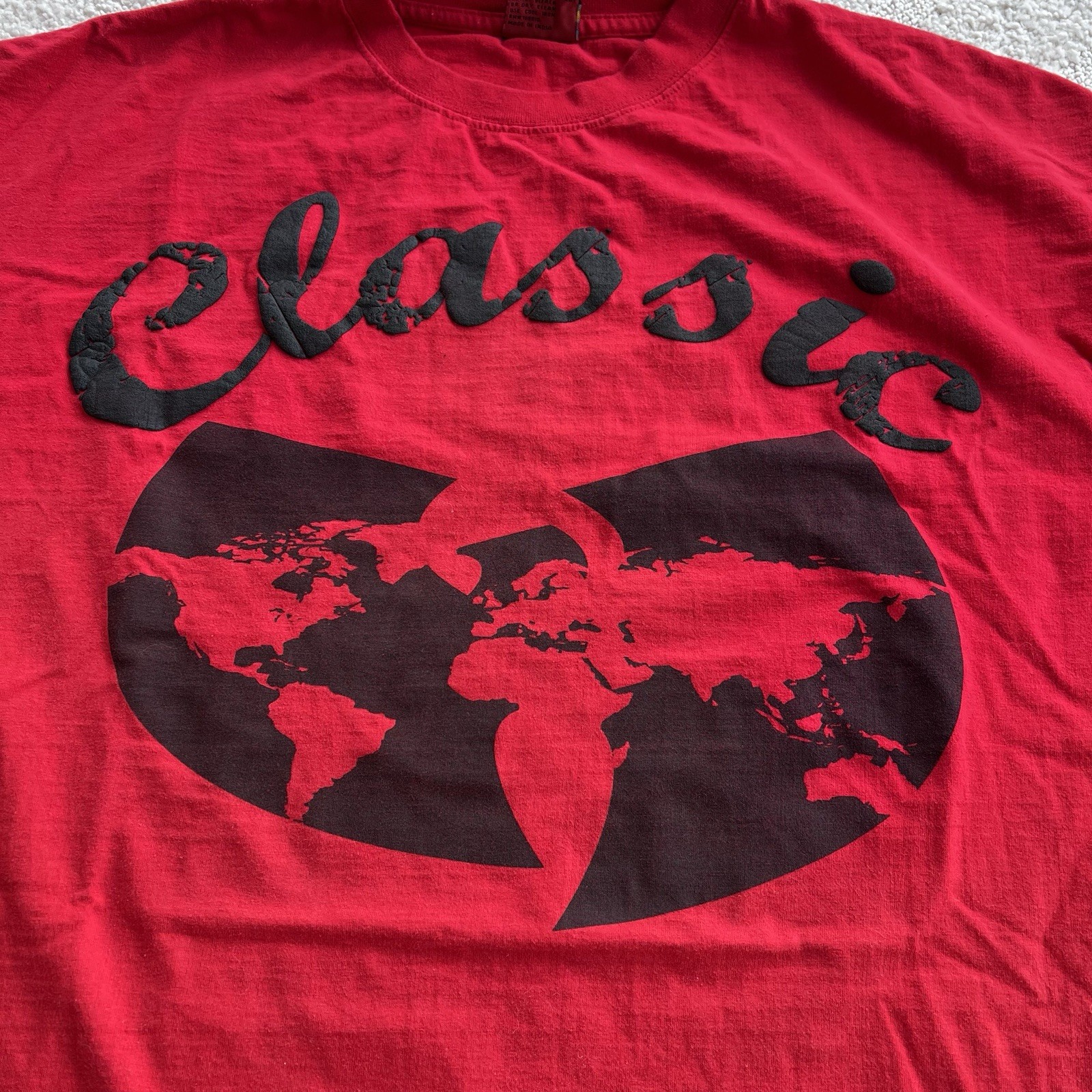Vtg Y2K Wu Tang Clan 2006 Tour Rap Tee T-Shirt Red Size XXL RARE Wu Music Group gallery