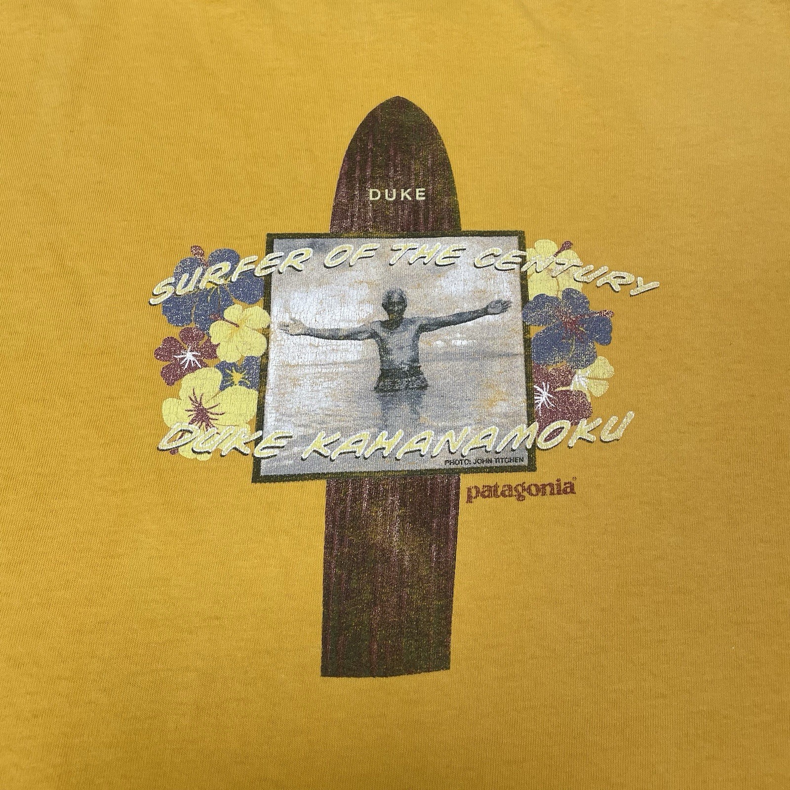 Vintage Patagonia Beneficial T ‘s Duke Kahanamoku T-Shirt Made In USA 2002 XL gallery