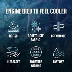 Men’s Short Sleeve Cooling Tee – Soft, Lightweight Cooling Shirt with Cooltou…