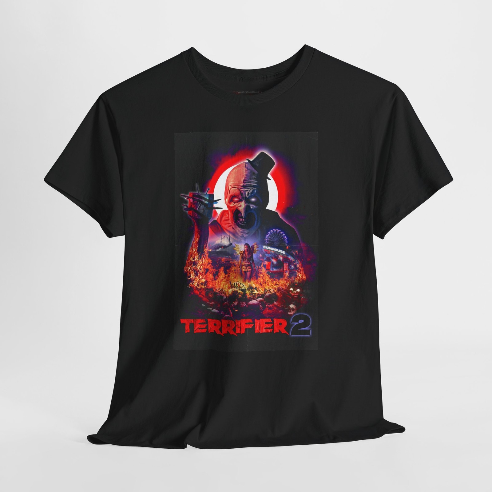 Terrifier 2 2022 Retro Movie Poster Horror Unisex Graphic T-Shirt