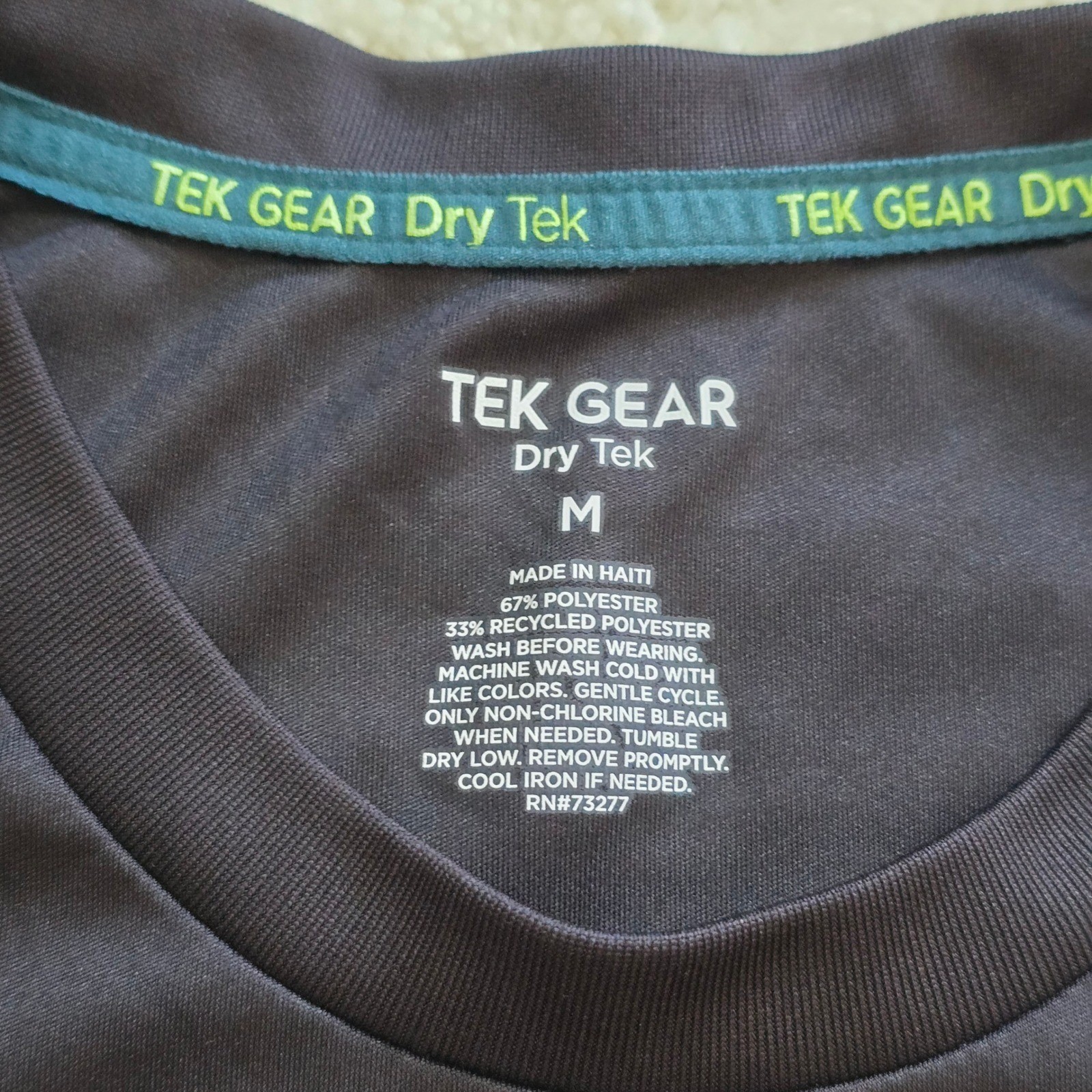 Tek Gear Dry Tek Sleeveless Performance Shirt Navy Men's L gallery